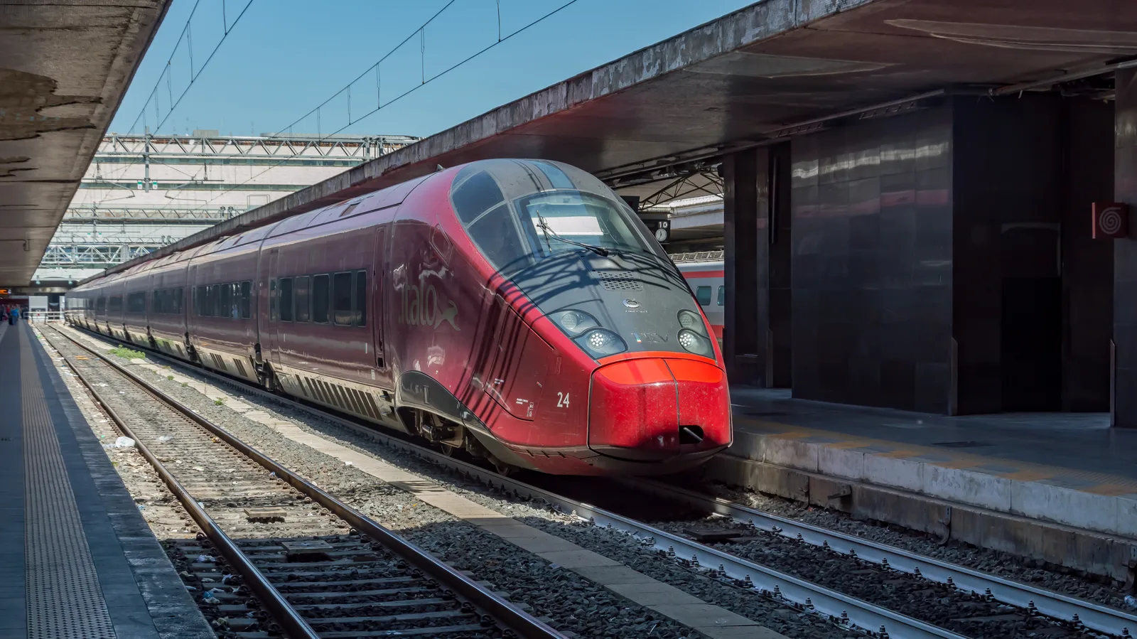 Italo high-speed train at Rome Termini station