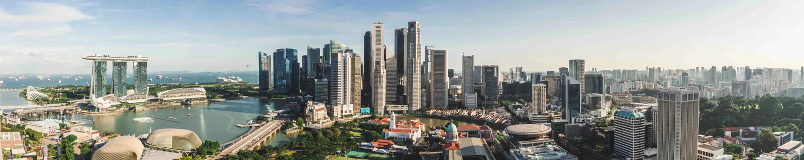 Marina Bay Sands and the Singapore skyline overlooking Marina Bay